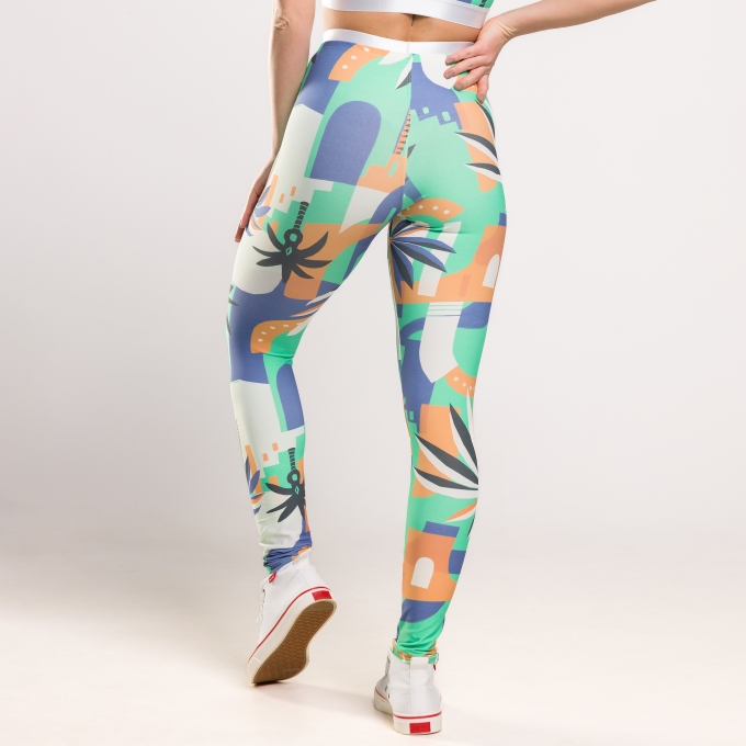 Calça Legging Print Estampada com Elástico